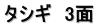 タシギ　3面