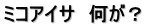 ミコアイサ　何が？